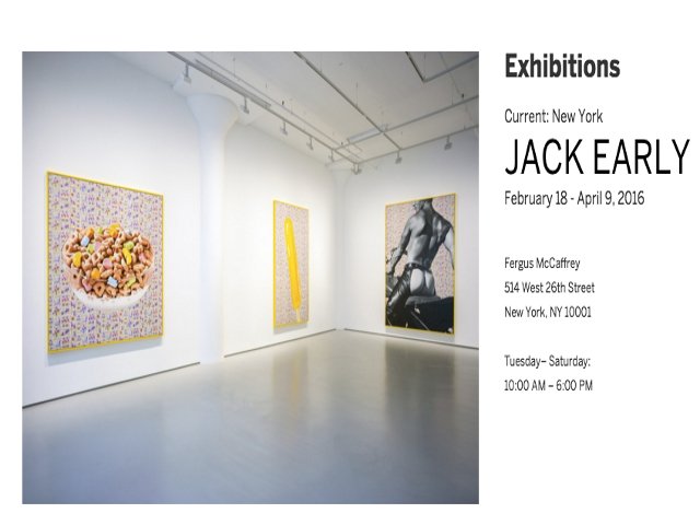 Esta Semana en Nueva York es tu última oportunidad para ver la exhibición de Jack Early en Chelsea