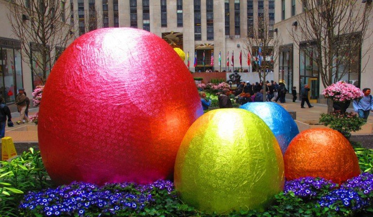 Huevos de Pascua en Rockefeller Center para Semana Santa en Nueva York