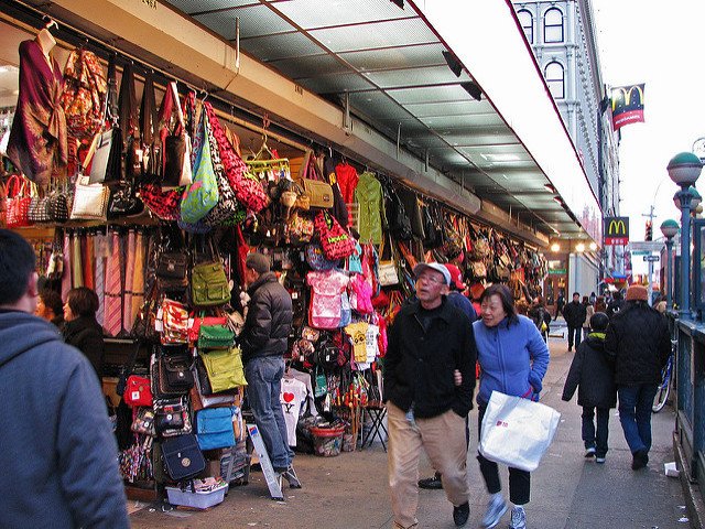 De compras en Chinatown Nueva York