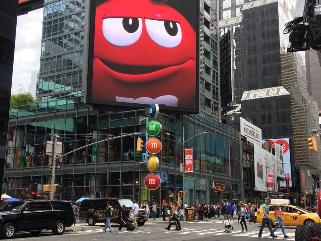 La tienda M & M’s Times Square