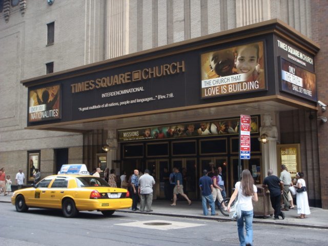 La iglesia aconfesional de Times Square
