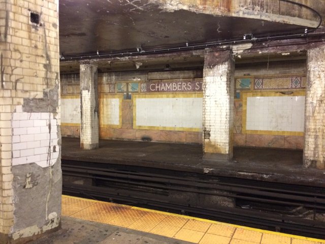 Estación olvidada del metro Chambers Street