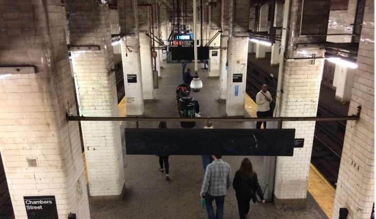 Portada Estación de Chambers Street en el Behind the Scenes Tour del metro de Nueva York